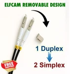 Elfcam 15M Armored Fiber Optic Cable Lc/upc OS2 Singlemode Duplex New. Price: $44.99.