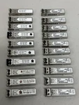 Lot Of 20 Cisco Sfp-ge-s 10-2143-01 Transceiver Modules Used. Price: $29.00.