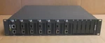 Perle MCR1900 Media Converter 05059900 + 6X CM-10GT-SFP 1X Mcr-mgt Modules Used. Price: $1462.32.