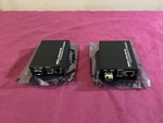 Pair Of 1.25G/S Bidi Gigabit Single-mode Fiber Ethernet Media Converter Gesd Open. Price: $28.99.