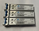 Lot Axiom Glc-lh-smd-ax 1000BASE-LX 1.25GB Sfp 1310NM 10KM Ddm Transceiver Used. Price: $45.00.