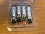 Lot Of 4: Finisar FTRJ8519P1BNL-B1 850NM Sfp Fiber Transceiver Used. Price: $8.99.