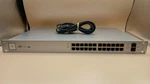 Ubiquiti Unifi US-24-250W 24-PORT Gigabit Poe+ Managed Switch Tested Reset Used. Price: $229.99.