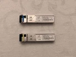 Genuine Ubiquiti 1.25G Single-mode Module (UF-SM-1G-S) Blue + Yellow Pair Used. Price: $28.50.