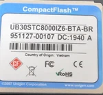 New, Unigen, UB30STC8000IZ6-BTA-BR, Cf 8GB Type-i -40/+85. Price: $37.50.
