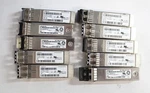 Lot OF*10 Hp 455885-001 10GB Sr Sfp+ 21CFR(J) (mixed) Optical Tranciever Used. Price: $50.00.