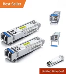 1.25G Sfp Transceiver 1000BASE-LX 1310NM, 10KM Pack Of For Network Upgrades New. Price: $45.99.