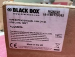 Black Box Kvm Extender Dual Link Dvi-d Usb Catx, 165FT ACU5520A New. Price: $1200.00.