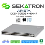 Arista DCS-7050SX-64-R 48 Port 10G Switch W/ 4X40G Qsfp+ Uplinks Fast Ship Good. Price: $149.00.