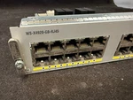 Cisco 20-PORT RJ-45 WS-X4920-GB-RJ45 10/100/1000 Switch Module For 4900M Used. Price: $45.00.