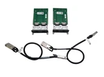 Lot Of Dni 0PKY49 Sxx 2PRT CX4 12GB Stack Dell FORCE10 W/2X 00NNRR Cable Used. Price: $59.00.