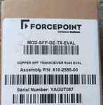 Forcepoint Copper RJ-45 Transceiver Module 1GBPS Mod-sfp-ge-tx-eval New. Price: $35.00.