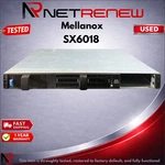 Mellanox SX6018 Vip Infiniband 18-QSFP+PORTS Switch Used. Price: $189.00.